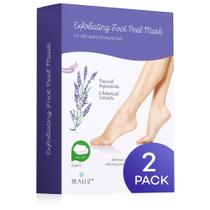 Máscara de peeling de pés e esfoliante para pés macios, 2 pares de lavanda Máscara de peeling de pés e esfoliante para pés macios, 2 pares de lavanda