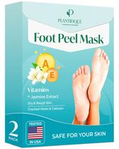 Máscara de peeling de pés PLANTIFIQUE, pacote com 2 unidades, repara calcanhares e pés macios Máscara de peeling de pés PLANTIFIQUE, pacote com 2 unidades, repara calcanhares e pés macios