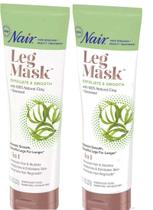 Máscara de perna Nair Clay Exfoliate & Smooth, tubo de 240 ml (pacote com 2) Máscara de perna Nair Clay Exfoliate & Smooth, tubo de 240 ml (pacote com 2)
