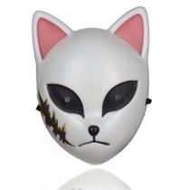 Máscara de plástico com capa facial completa para festa de cosplay de Halloween