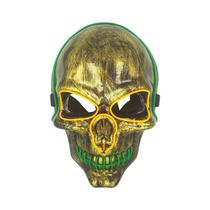 Máscara de plástico Ghost Head Skull LED Glowing Halloween
