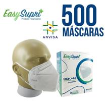 Máscara de Proteção Facial KN95 PFF2 descartável EasySupri branca - 500 unid.