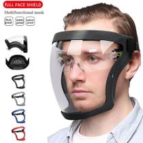 Mascara de proteção facial resistente a vento e respingo na cor preto - opsshopping