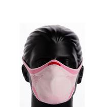 Máscara De Proteção Fiber Knit 3D Rosa + 1 Refil- Tamanho G