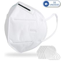 Máscara De Proteção Hospitalar KN95 Com Clip Nasal C/10 Unid Máscara De Proteção Hospitalar KN95 Com Clip Nasal C/10 Unid