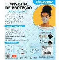 Máscara de proteção reutilizável 3 unidades Plascony