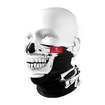 Máscara De Proteção Solar UV 50 Caveira Branca Buff Tubneck