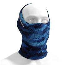Máscara de Proteção Solar UV BN 23 Camo Azul - Faca na Rede