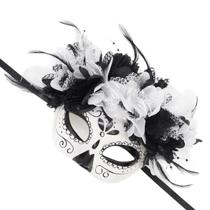 Máscara de PVC, traje de cosplay, preto, branco, floral, açúcar, caveira Máscara de PVC, traje de cosplay, preto, branco, floral, açúcar, caveira