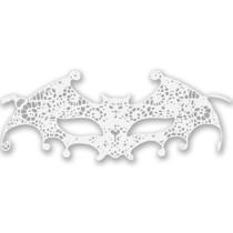 Máscara de Renda Morcego Preto e Branco
