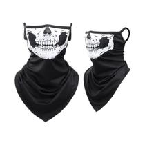 Máscara De Rosto E Cachecol De Verão Para Homens E Mulheres Com Estampa De Caveira, Ideal Para Máscara De Rosto E Cachecol De Verão Para Homens E Mulheres Com Estampa De Caveira, Ideal Para