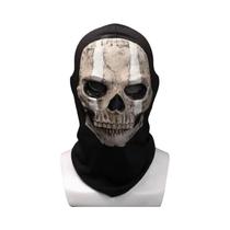 Máscara De Silicone De Caveira Call of Duty 2 Ghost Face Para Passeios Ao Ar Livre E Festa De
