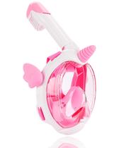 Máscara de snorkel Flyboo Full Face para crianças com vista panorâmica de 180