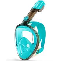 Máscara de snorkel Greatever Full Face com sistema respiratório de topo seco Máscara de snorkel Greatever Full Face com sistema respiratório de topo seco