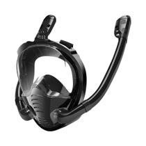 Máscara De Snorkel Para Adultos E Adolescentes Com Tubos Duplos E Visão 180 graus Antiembaçante graus