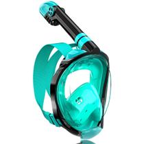 Máscara de snorkel QingSong Full Face para adultos com suporte de câmera