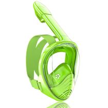 Máscara de snorkel QingSong Kids com vista panorâmica de 180 para rosto inteiro