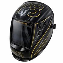 Máscara de Solda com Escurecimento Automático e função Esmerilhar Profissional V8 Brasil
