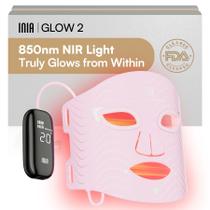 Máscara de Terapia de Luz Vermelha INIA 4 Modos 850nm NIR Rosa Máscara de Terapia de Luz Vermelha INIA 4 Modos 850nm NIR Rosa