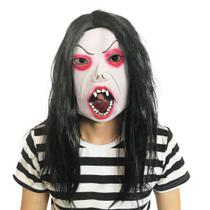 Máscara de terror assustadora com olhos vermelhos para rosto de látex de Halloween
