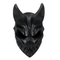Máscara de terror Black Demon Skull Grim Reaper de rosto inteiro para adultos