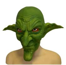 Máscara de terror Scary Green Goblin Latex Full Head para adulto