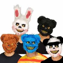 Máscara de Terror Urso de Pelúcia Adulto de Halloween - Fantasias Carol BI