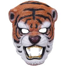 Máscara de tigre, látex realista para crianças e adultos, Halloween