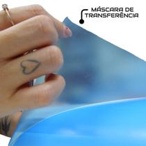 Máscara De Transferência Azul - Média Fixação . Máscara De Transferência Azul - Média Fixação .