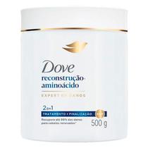 Máscara de Tratamento + Finalização Capilar Dove 2 em 1 Reconstrução+ Aminoácido 500g