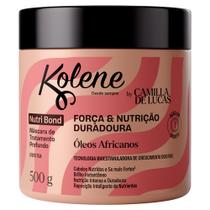 Máscara de Tratamento Profundo Kolene Nutri Bond Força e Nutrição Duradoura Óleos Africanos by Camilla de Lucas 500g Máscara de Tratamento Profundo Kolene Nutri Bond Força e Nutrição Duradoura Óleos Africanos by Camilla de Lucas 500g
