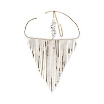 Máscara De Véu Com Franjas De Strass, Acessório Sexy De Cristal Para Festas, Joia Facial Para Noite Máscara De Véu Com Franjas De Strass, Acessório Sexy De Cristal Para Festas, Joia Facial Para Noite