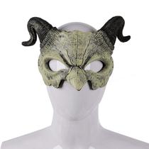 Máscara Demon Half Face Devil com chifres e cosplay de Halloween Máscara Demon Half Face Devil com chifres e cosplay de Halloween