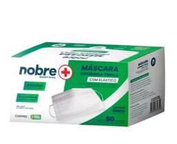 Máscara desc. tripla, nobre, cx c/ 50unid, branca Máscara desc. tripla, nobre, cx c/ 50unid, branca
