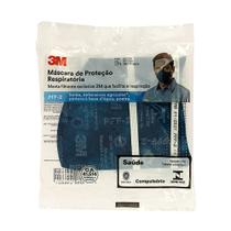 Máscara Descartável 3M de Proteção Respiratória Dobrável PFF-2(S) 9820+BR