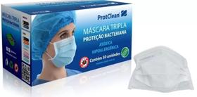 Máscara Descartável Antibacteriana C/50 - ProtClean - Branca