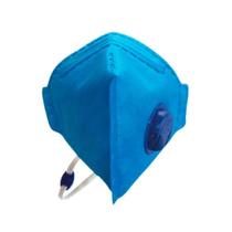 Máscara Descartável Azul Pff2 Com Válvula - Rhino