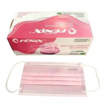 Máscara Descartável Cirúrgica tripla Elástico E Clipe Nasal - Fenix Máscara Descartável Cirúrgica tripla Elástico E Clipe Nasal - Fenix
