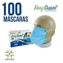 Máscara descartável EasySupri azul - 100 unid.