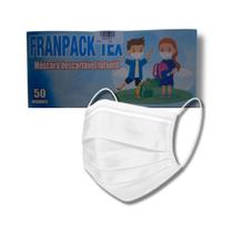 Máscara Descartável Infantil Elastico Franpack Tex 50 Unid Máscara Descartável Infantil Elastico Franpack Tex 50 Unid