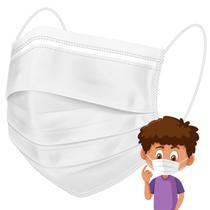 Máscara Descartável Infantil Filtro Meltblown - 50 Un