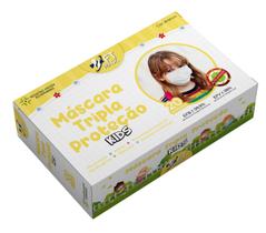 Mascara Descartável Infantil Tripla Proteção 20 unidades