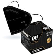 Máscara Descartável KN95 Premium WWDoll Cinco Camadas Preta Máscara Descartável KN95 Premium WWDoll Cinco Camadas Preta