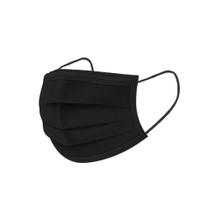 Máscara Descartável Preta Para Proteção E Higiene De Rosto Com Elástico Preto E Clip Nasal Máscara Descartável Preta Para Proteção E Higiene De Rosto Com Elástico Preto E Clip Nasal