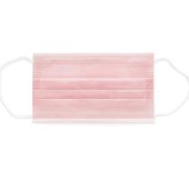 Máscara Descartável Tnt Adulto 3 Camadas E Clip Nasal Rosa Conforto e Proteção 50 Un