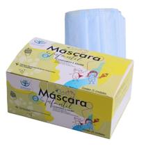 Máscara Descartável Tripla Azul Infantil Massar com 25 unidades Máscara Descartável Tripla Azul Infantil Massar com 25 unidades