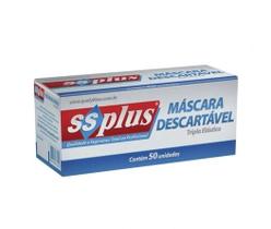 Mascara Descartavel Tripla Branca c/50 und - SS PLUS
