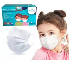 Máscara Descartável Tripla Branca Infantil NAYR (caixa com 50 un.)