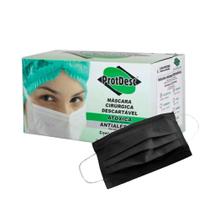 Máscara Descartável Tripla com Elástico Black (PROTDESC) - 50 Unidades Máscara Descartável Tripla com Elástico Black (PROTDESC) - 50 Unidades