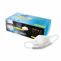 Mascara Descartável Volk Tripla E TNT Tamanho Único Cor Branca 50 Unidades Mascara Descartável Volk Tripla E TNT Tamanho Único Cor Branca 50 Unidades